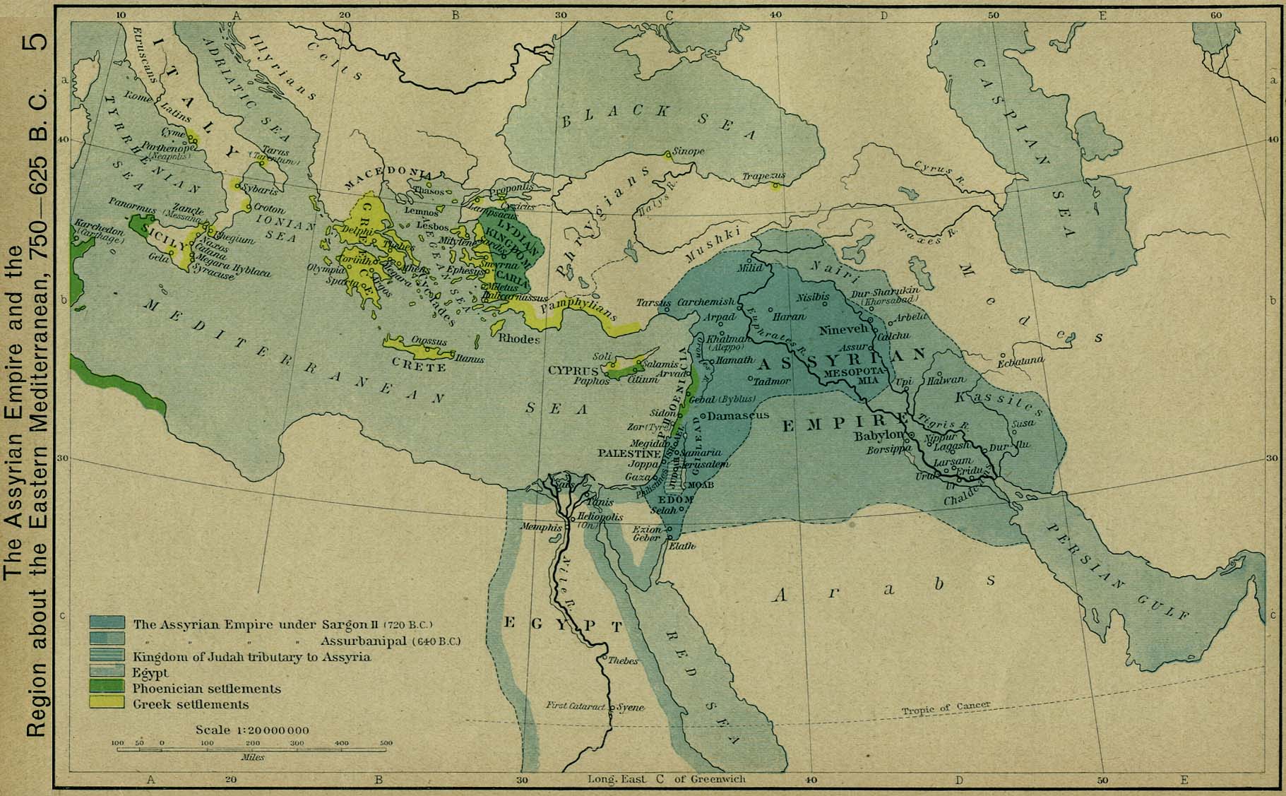 Neo-Assyrian Empire Map